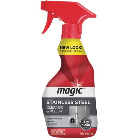 Magic stainless steel cleaner and olish